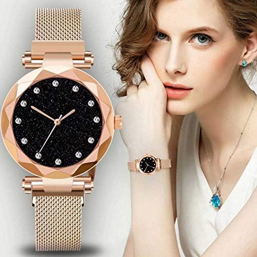 Women Girls Stylish Diamond-Studded Stainless Steel and Mesh Bracelet Designs with Gift Boxes