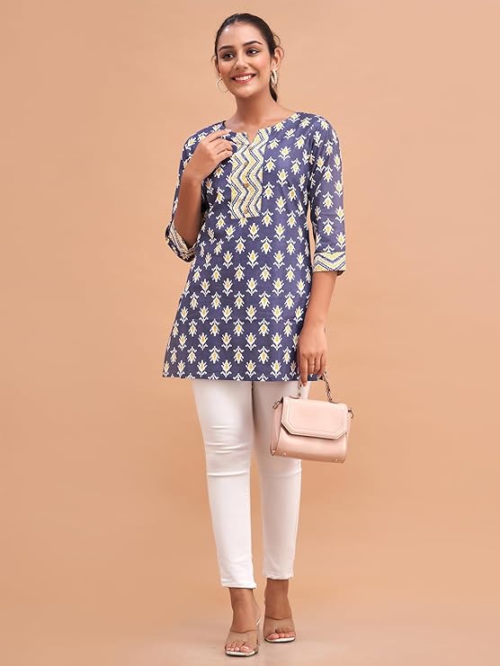 Women Cotton Printed Short Kurti | Short Kurti for Women
