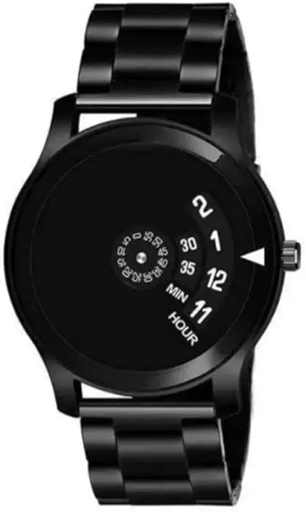 Black Diffrent Dial Pu Speedbelt Analog Watches Pack of 1 for Men for Girl for Boy Pack of 1