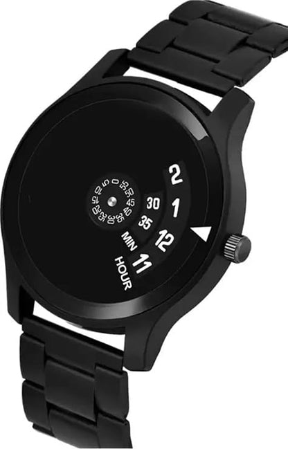 Black Diffrent Dial Pu Speedbelt Analog Watches Pack of 1 for Men for Girl for Boy Pack of 1