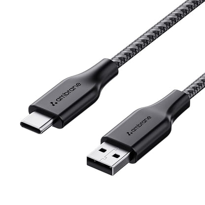 Unbreakable 3A Fast Charging 1.5m Braided Type C Cable for Smartphones, Tablets & other Type C devices