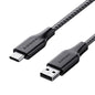 Unbreakable 3A Fast Charging 1.5m Braided Type C Cable for Smartphones, Tablets & other Type C devices