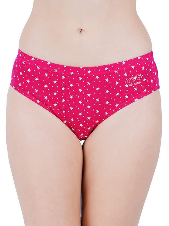Womens Cotton Printed Panty Combo, Multi Colour (Pack of 5), Inner Elastic