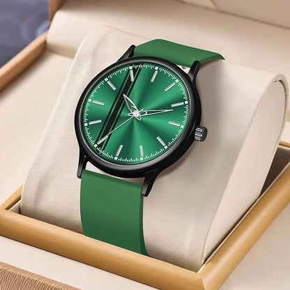 Silicone Strap Analog Wrist Watch for Men