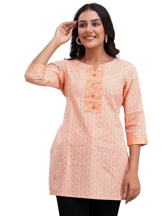 Women Cotton Printed Short Kurti | Short Kurti for Women