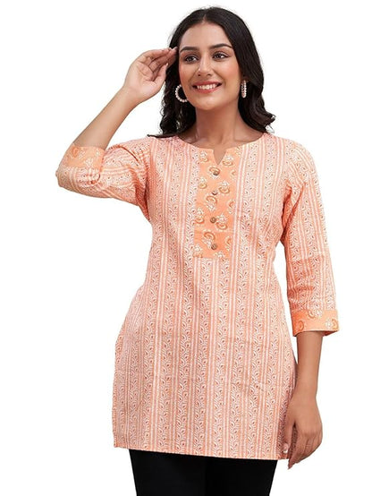 Women Cotton Printed Short Kurti | Short Kurti for Women