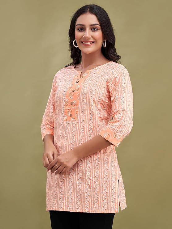 Women Cotton Printed Short Kurti | Short Kurti for Women