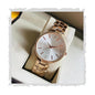 Women Analogue Wrist Watches for Women's & Girls&Miss&Ladies Diamond Studded Dial Rosegold Colored Stylish Bracelet Strap