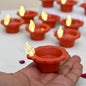LED Floating Water Sensor Diyas Set of 24, Diwali Decor Items, Waterproof Decorative Lights for Diwali, Home, Office, Pooja, Rangoli, Reusable Floating Diya for Decoration (24 Pcs)