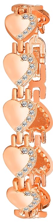 Women Girls Stylish Diamond-Studded Stainless Steel and Mesh Bracelet Designs with Gift Boxes