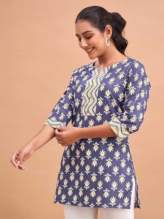 Women Cotton Printed Short Kurti | Short Kurti for Women