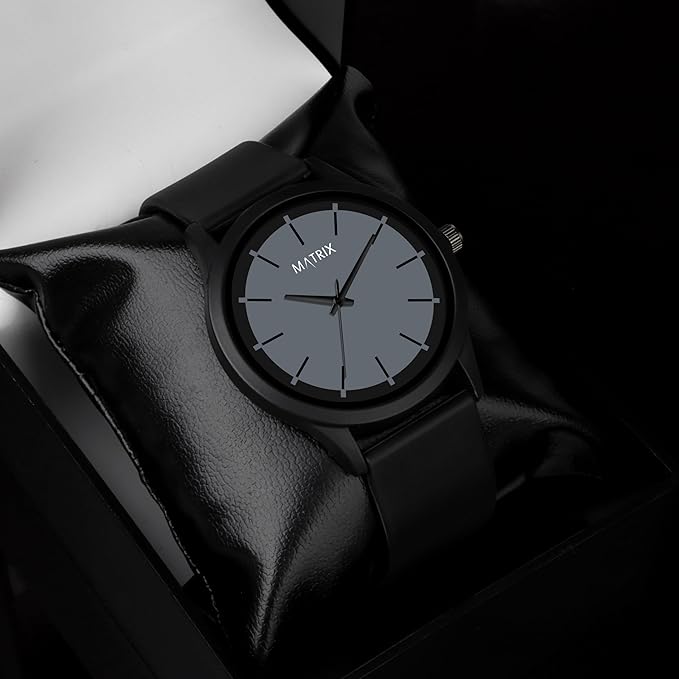 Dual Colour Dial with Softest Silicone Strap Analog Wrist Watch for Men & Boys