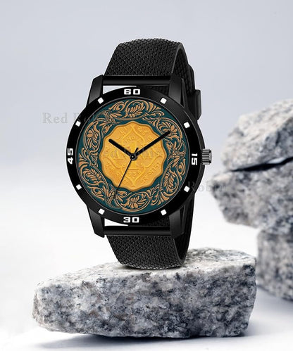 Gadgets World Analog Stylish Silicon Rubber Strap Wrist Watch for Men and Boys, Pack of 1