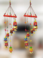 Handcrafted Rajasthani Door & Wall Hanging Home Décor, Balcony Decor Hanging, Home Furnishing, Diwali Gift, Corporate Gift, Home Decor Items (Pack of 2, Multi-Colour)