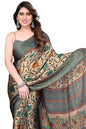 FASHION Women's Chiffon Floral Printed Saree with Blouse Piece