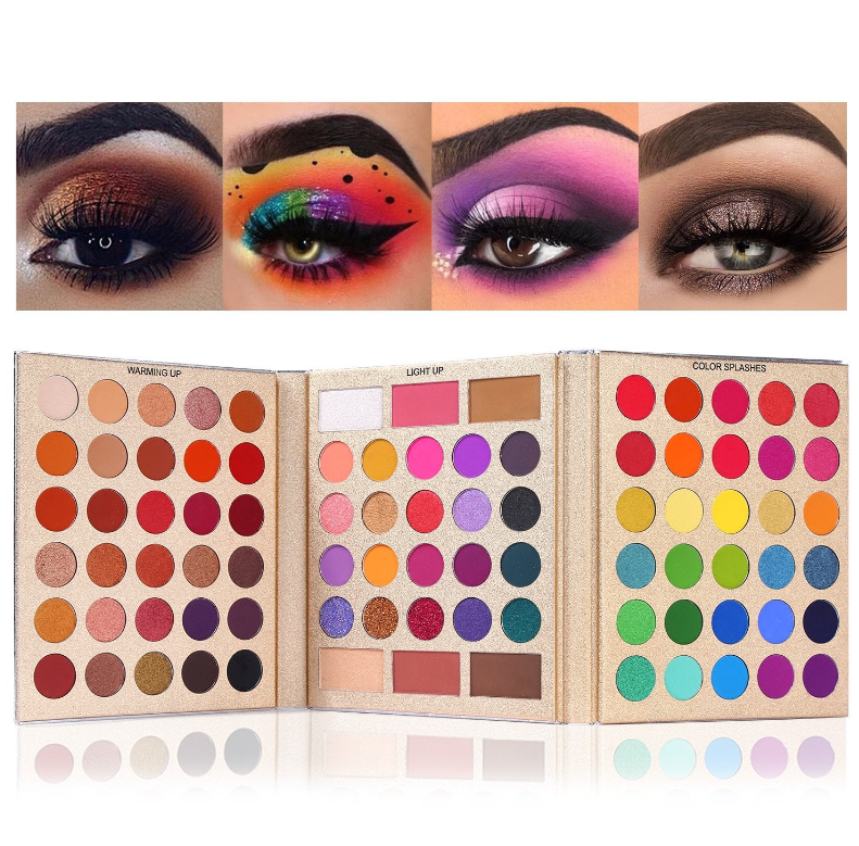 MAKEUP BOOK PREETY ALL AU EYESHADOW ( 80 COLOUR EYESHADOW + BLUSHER + HIGHLIGHTER + BROUNZER + EYEBROW POWDER + COUNTOUR )